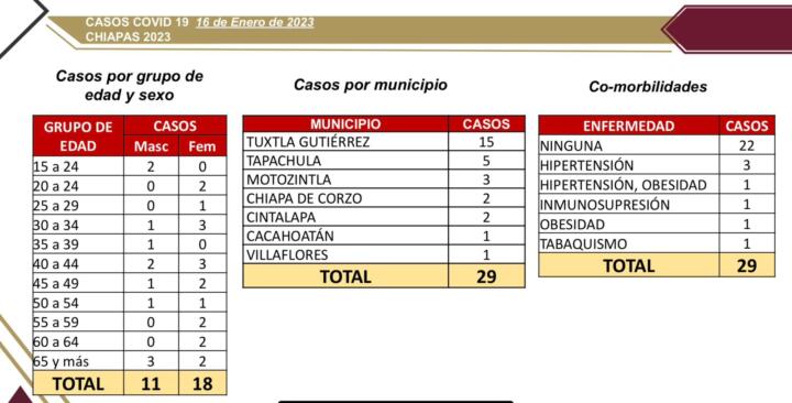 29 casos nuevos de COVID-19 notifican en Chiapas.jpg